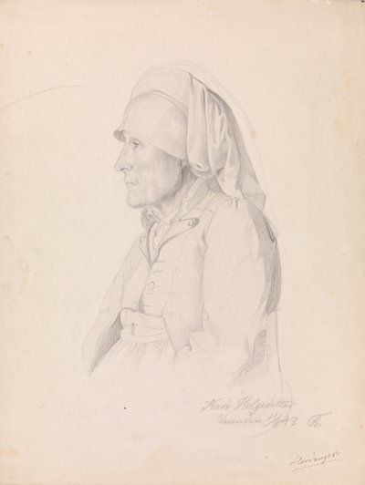 Kari Helgesdatter Vasenden, Granvin by Adolph Tidemand
